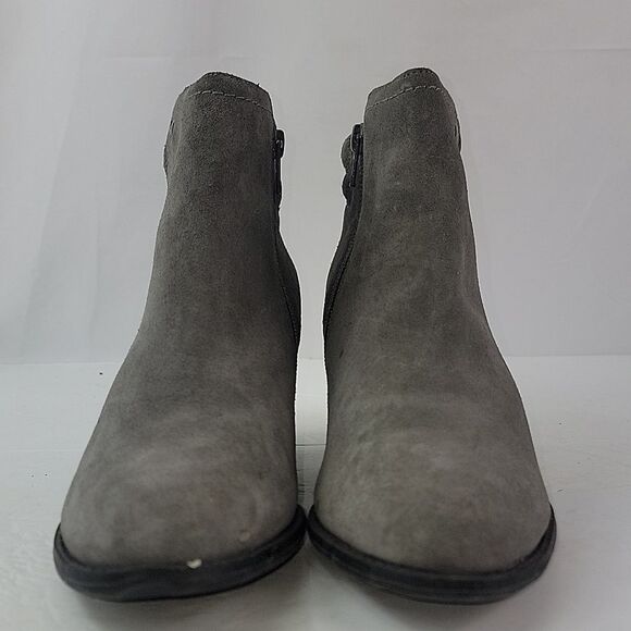 Vionic Jessie Gray Suede Leather Women's Ankle Boots - Picture 8 of 14